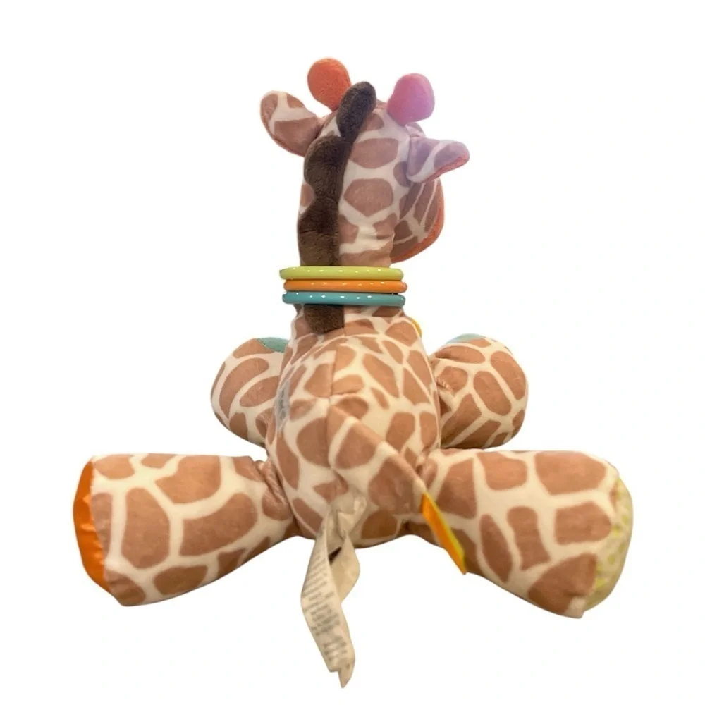 Carter's Developmental Giraffe Plush Stuffed Animal Mirror Crinkle Teether